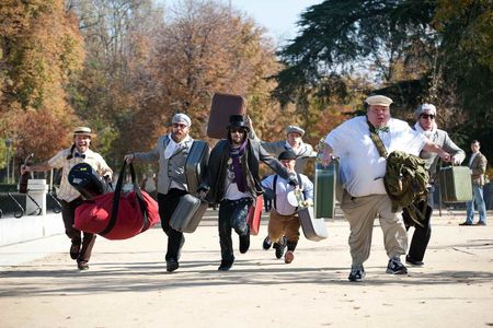 Jason 'Wee Man' Acuña, Ryan Dunn, Dave England, Bam Margera, Ehren McGhehey, Chris Pontius, and Preston Lacy in Jackass 