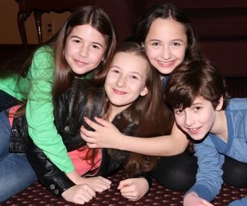 Ava-Riley Miles, Sophia Gennusa, Ashley Brooke and Jonah Halperin during rehearsals of Doctor Zhivago.