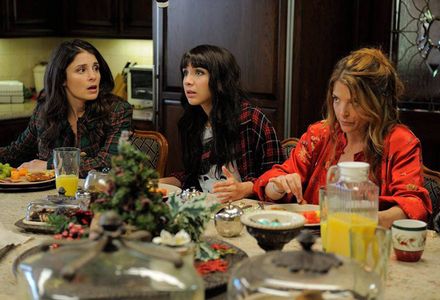 Shiri Appleby, A.J. Langer, and Hannah Marks in Kristin's Christmas Past (2013)