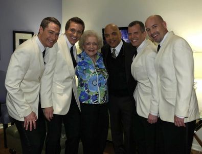 The Tonight Show with Jay Leno (Episode# 19.103). March 1, 2011. Backstage with Mark Smith, Brian Beacock, Betty White, 