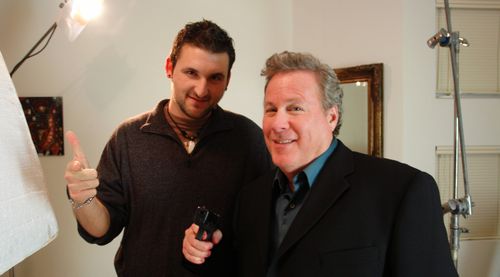 With actor John Heard on set of THE TRUTH.