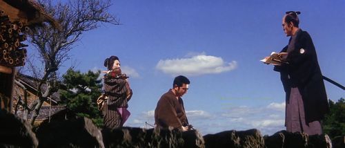 Saburô Date, Shintarô Katsu, and Hizuru Takachiho in Fight, Zatoichi, Fight (1964)