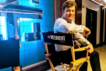 On set on The Resident