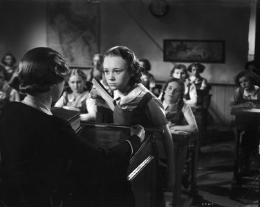 Winifred Holtby and Glynis Johns at an event for South Riding (1938)