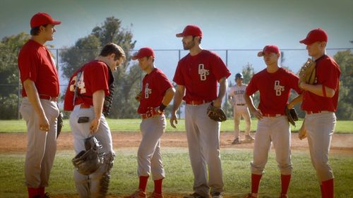 Tyler Hoechlin, Philip Winchester, Ryan Pinkston, Manny Montana, and Duke Davis Roberts in Undrafted (2016)