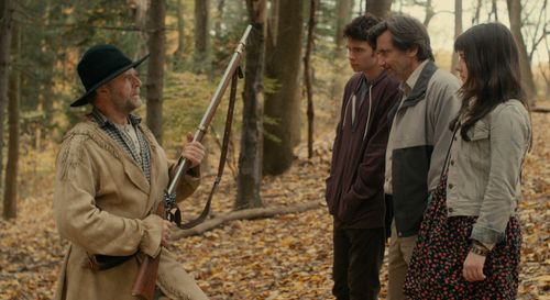 Griffin Dunne, David Rasche, Madeleine Martin, and Devon Graye in The Discoverers (2012)