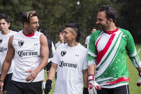 Antonio de la Vega, Joaquín Ferreira, and Said Sandoval in Club de Cuervos (2015)