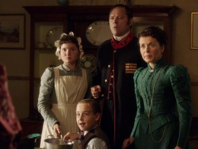 Mark Heap, Julia Sawalha, and Ruby Bentall in Lark Rise to Candleford (2008)