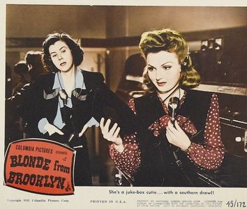 Lynn Merrick and Mary Treen in Blonde from Brooklyn (1945)