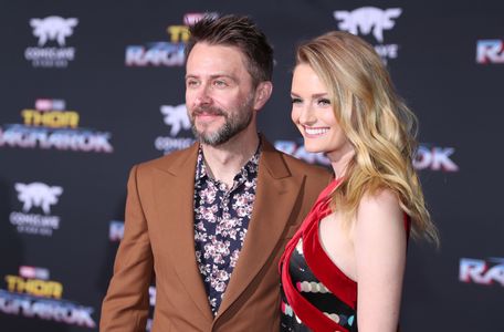 Chris Hardwick and Lydia Hearst at an event for Thor: Ragnarok (2017)