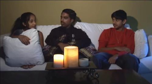 Jacob Gregory, Priya Joseph, and Litto Joseph in Akkara Kazhchakal: Halloween (2008)