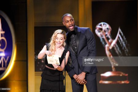 James Bland presenting at the 45th Daytime Emmy Awards