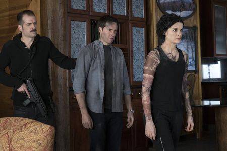 Jonathan Patrick Moore, Jaimie Alexander, and Jonathan R. Freeman in Blindspot (2015)