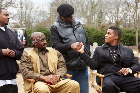 Cory Hardrict, Jamal Woolard, and Demetrius Shipp Jr. in All Eyez on Me (2017)