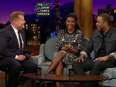 Gabrielle Union, James Corden, and Method Man in The Late Late Show with James Corden (2015)