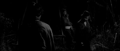 Mikijirô Hira, Isamu Nagato, and Tetsurô Tanba in Three Outlaw Samurai (1964)