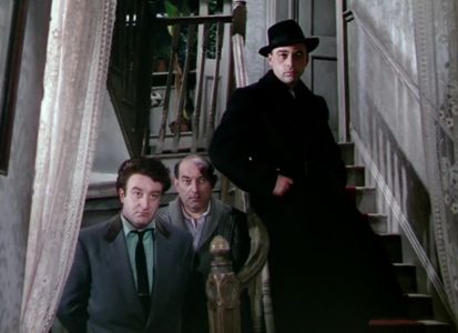 Peter Sellers, Herbert Lom, and Danny Green in The Ladykillers (1955)