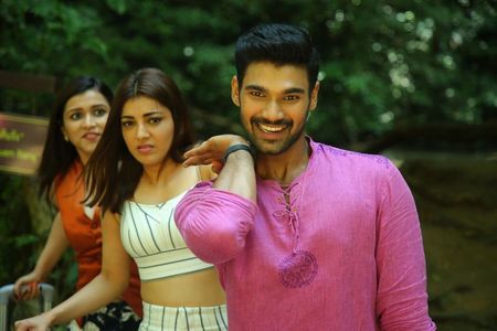 Kajal Aggarwal, Sai Srinivas Bellamkonda, and Mannara Chopra in Sita (2019)