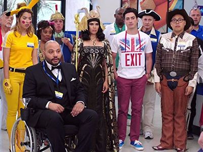 America Ferrera, Ben Feldman, Colton Dunn, Carla Renata, Nichole Sakura, and Nico Santos in Superstore (2015)