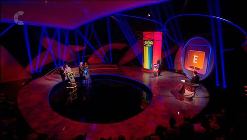 Alexander Armstrong, Ian Lavender, Bob Mortimer, Richard Osman, Steve Pemberton, and Emily Atack in Pointless Celebritie