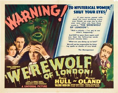 Valerie Hobson, Henry Hull, Lester Matthews, and Warner Oland in Werewolf of London (1935)