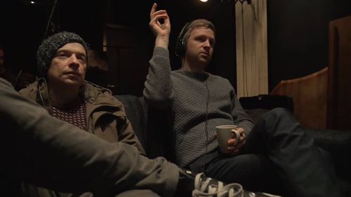 Baldvin Z and Ólafur Arnalds working on Life in a fishbowl 2014