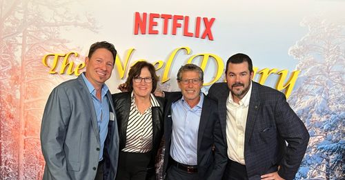 Executive Producer Andrew Gernhard at the California premiere of “The Noel Diary” (Netflix).