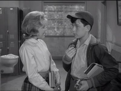 Jerry Mathers and Karen Sue Trent in Leave It to Beaver (1957)