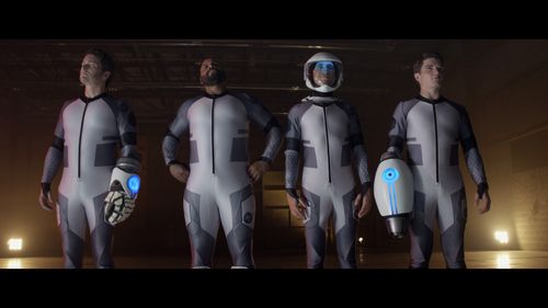 Burnie Burns, Colton Dunn, Gavin Free, and Michael Jones in Lazer Team (2015)