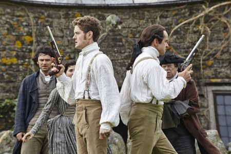 Warren Clarke, Richard Harrington, Ruby Bentall, Aidan Turner, and Kyle Soller in Poldark (2015)