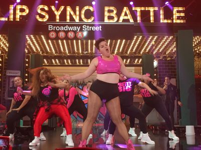 Melanie performing on Lip Sync Battle