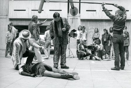 Rainer Werner Fassbinder, Xaver Schwarzenberger, and Wolf Gremm in Kamikaze 89 (1982)