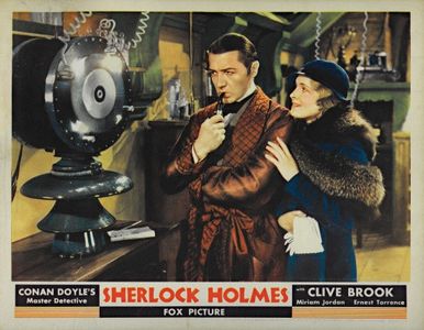 Clive Brook and Miriam Jordan in Sherlock Holmes (1932)