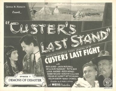 Nancy Caswell, Dorothy Gulliver, Rex Lease, and Josef Swickard in Custer's Last Stand (1936)