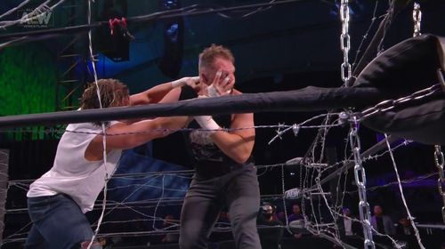 Kenny Omega and Jonathan Good in All Elite Wrestling: Revolution (2021)