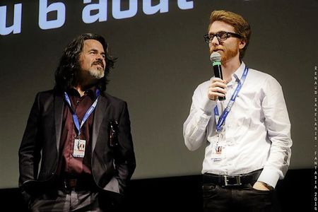 Cameron Tremblay & Michael Dickson at the World Premiere of Black Mountain Side at Fantasia International Film Festival 