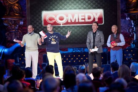 Dmitriy Khrustalyov, Viktor Vasilev, Aleksey Likhnitskiy, and Roman Yunusov in Comedy Club (2005)