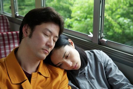 Tadanobu Asano and Eri Fukatsu in Journey to the Shore (2015)