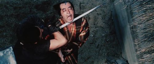 Jûkei Fujioka and Shintarô Katsu in Zatoichi in Desperation (1972)