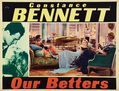 Constance Bennett, Violet Kemble Cooper, Phoebe Foster, and Charles Starrett in Our Betters (1933)