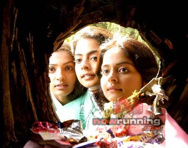 Parvathy Thiruvothu, Roma Asrani, and Mariya Roy in Notebook (2006)