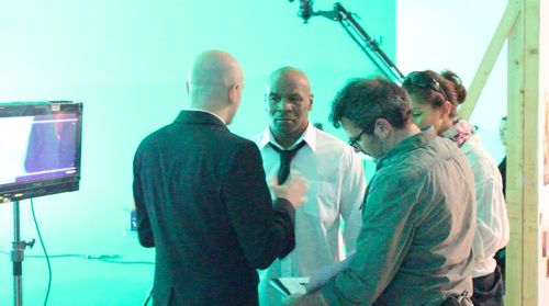 Stephane Marelli, Marie-Helene Riverain, Romuald Boulanger and Mike Tyson