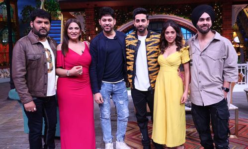 Archana Puran Singh, Nushrratt Bharuccha, Manjot Singh, Ayushmann Khurrana, Kapil Sharma, and Raaj Shaandilyaa in The Ka