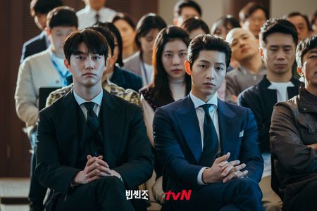 Song Joong-ki and Kwak Dong-yeon in Vincenzo (2021)