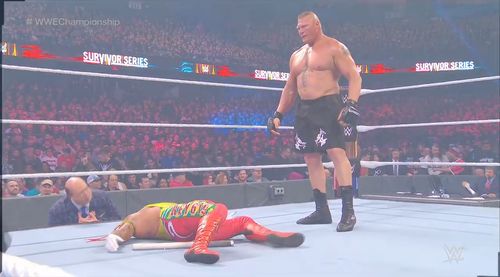 Rey Mysterio and Brock Lesnar in WWE Survivor Series (2019)