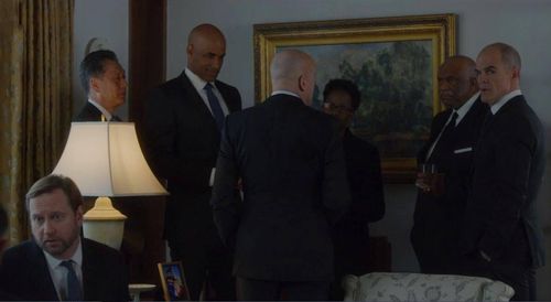 Michael Kelly, Boris Kodjoe, Tony Wade, and Alexander Emmert in House of Cards (2013)