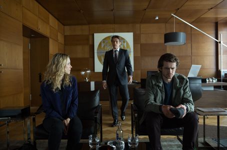 Willem Dafoe, Rachel McAdams, and Grigoriy Dobrygin in A Most Wanted Man (2014)