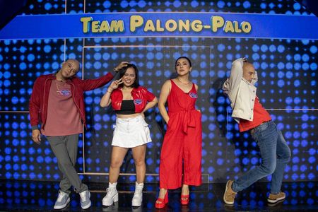 KC Montero, Verna Joy Najera, Donita Nose, and Wacky Kiray in Family Feud Philippines (2022)