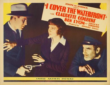 Claudette Colbert, Ben Lyon, and Ernest Torrence in I Cover the Waterfront (1933)