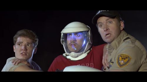 Burnie Burns, Gavin Free, and Michael Jones in Lazer Team (2015)